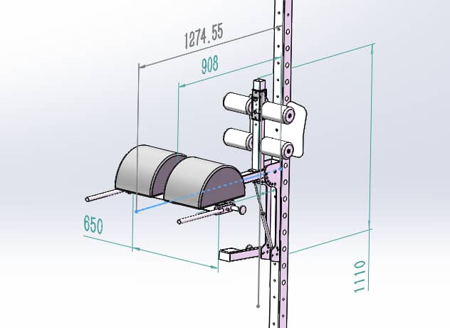 Rack/Wall Mounted Glute  Ham Developer