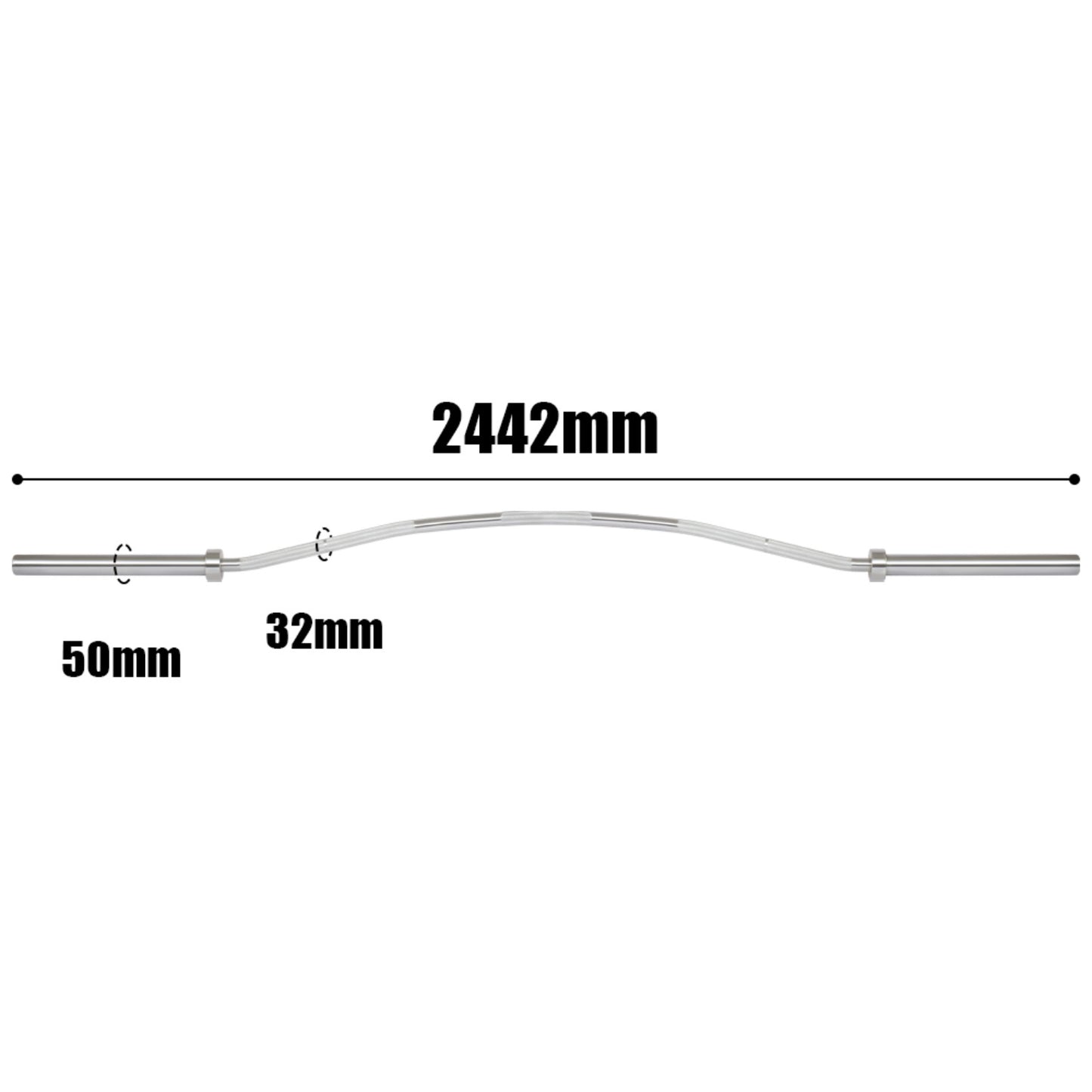 Buffalo Barbell – Olympic 25 kg | 32 mm Shaft | 1500 lb Rated