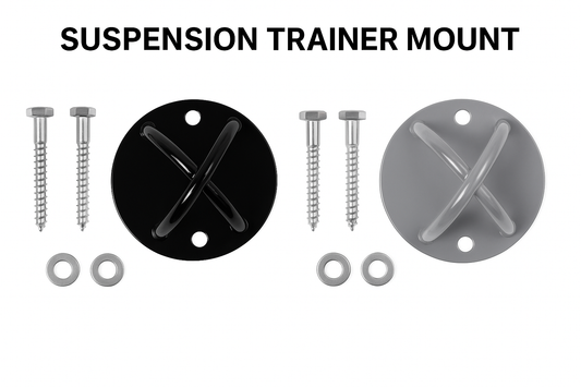 TRX 🏋️‍♂️ Suspension Trainer Wall/Ceiling Mount – Heavy-Duty X-Mount Anchor (Black or Silver