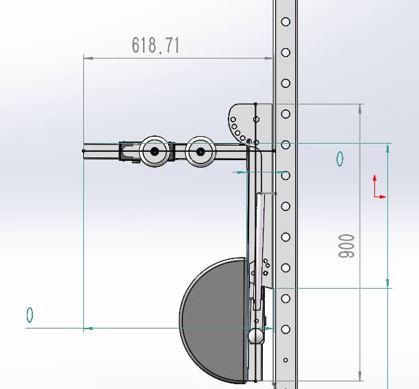 Rack/Wall Mounted Glute  Ham Developer