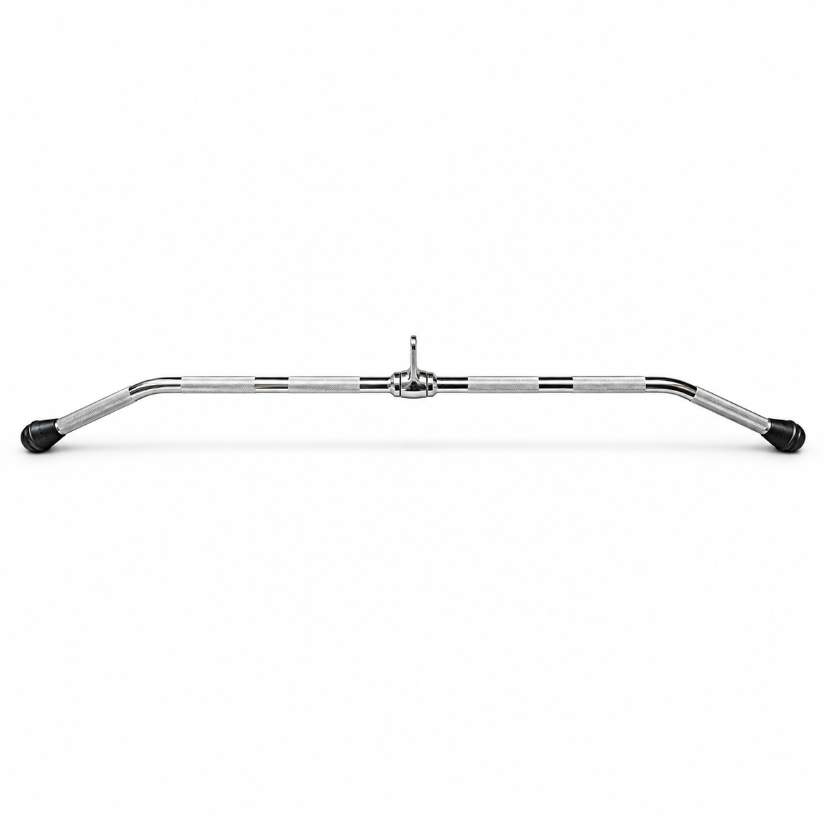 116cm chrome wide-grip lat pulldown bar with knurled handles
