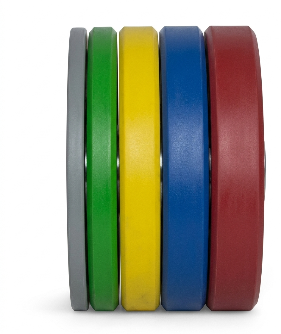 150 kg Olympic Bumper Coloured Plates Pack
