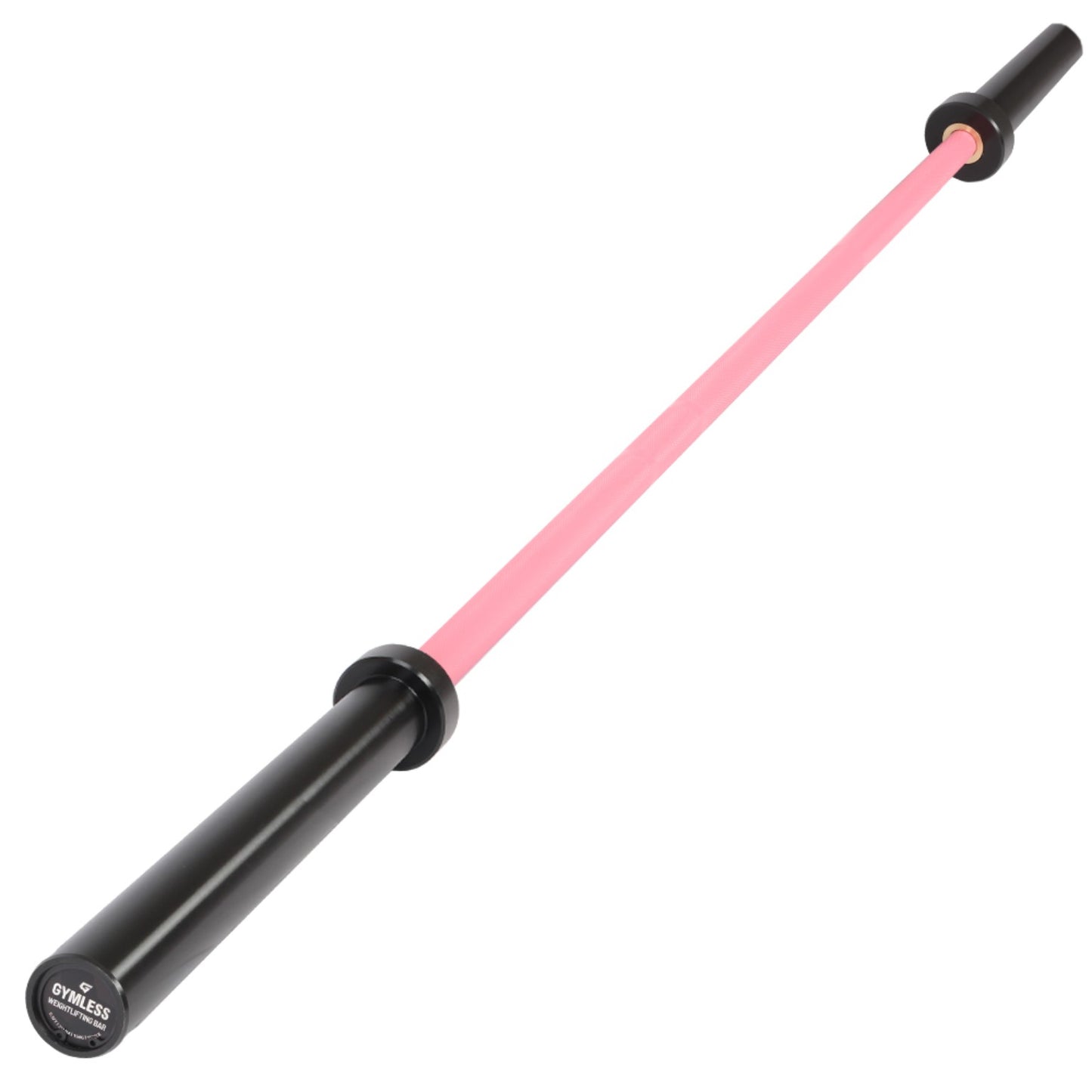 GYMLESS Women’s Olympic Weightlifting Bar – Pink (15kg)