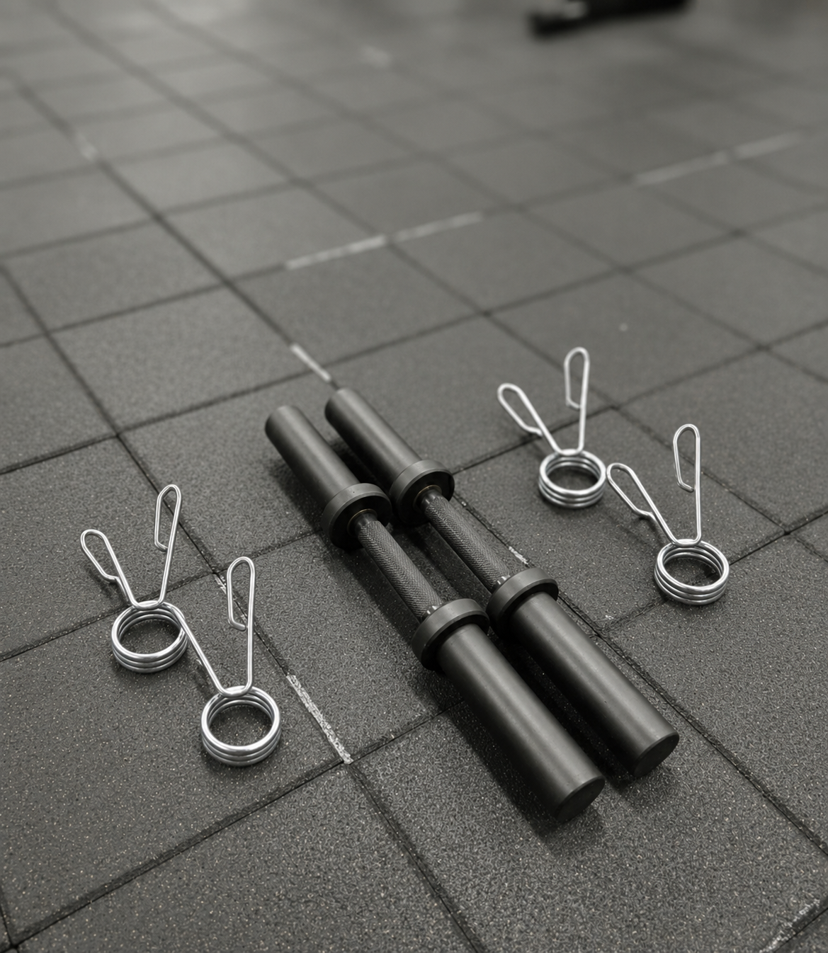 🏋️‍♂️ Olympic Dumbbell Handles (Pair) – Black Oxide Finish