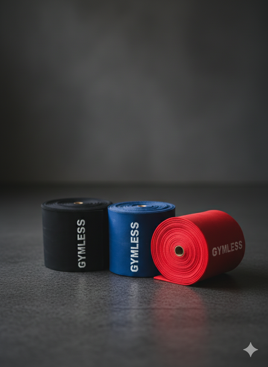 Gym Flat Resistance Bands – Commercial Grade (45m Rolls)