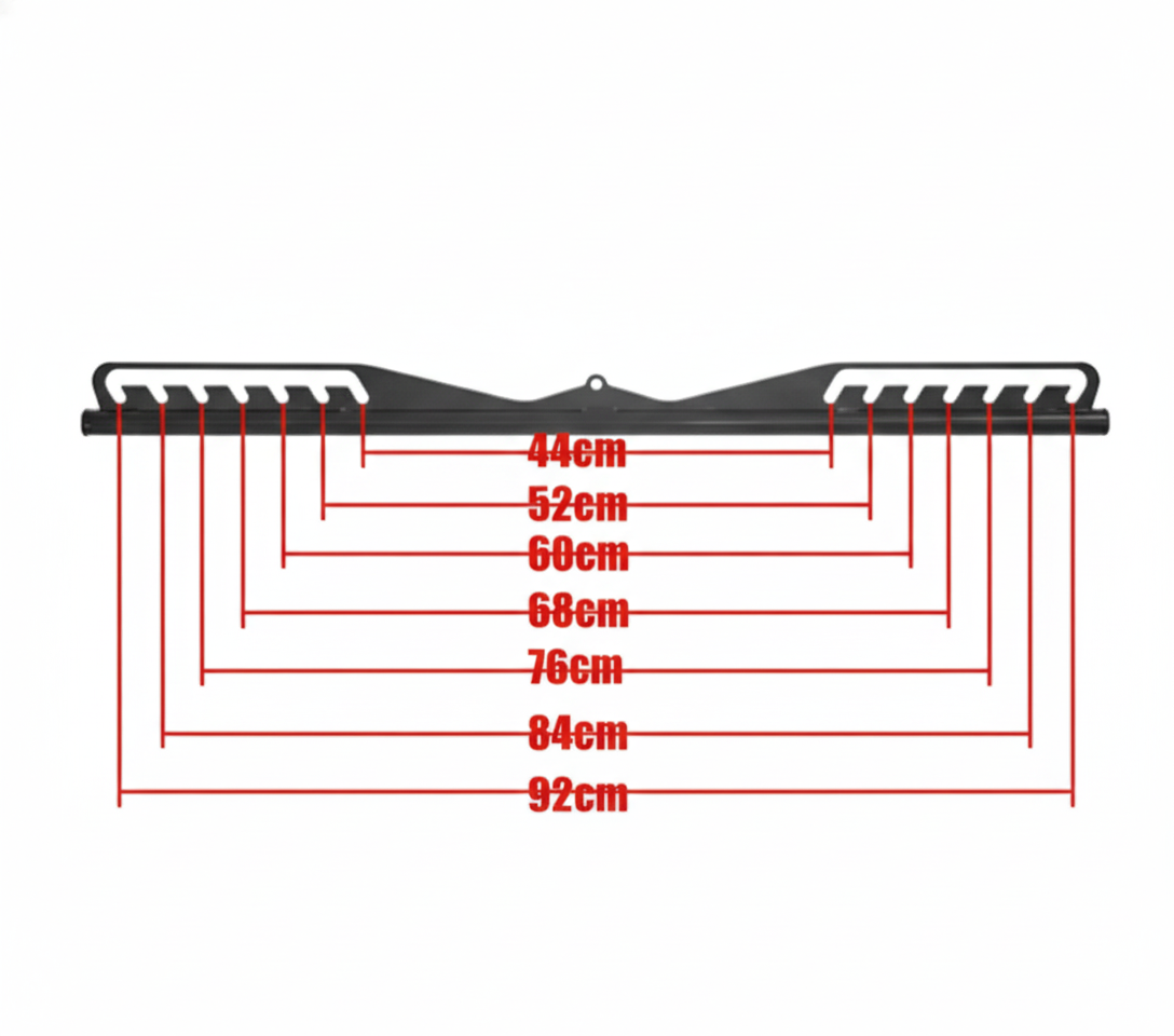 Gymless 8-Piece Multi-Grip Cable Attachment Set