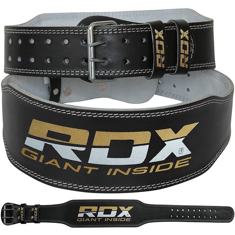 RDX 4 INCH LEATHER WEIGHTLIFTING BELT