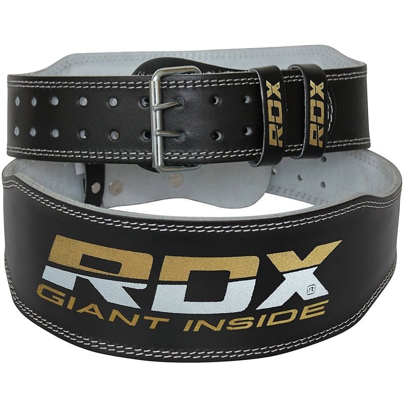 RDX 4 INCH LEATHER WEIGHTLIFTING BELT