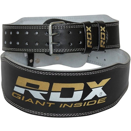 RDX 4 INCH LEATHER WEIGHTLIFTING BELT - Gymless