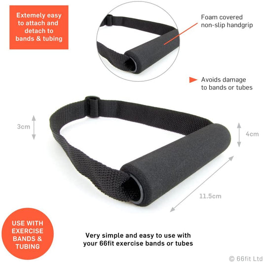 66fit EXERCISE BAND & TUBE HANDLE - Gymless