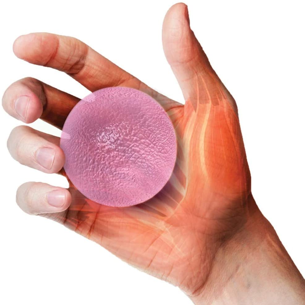 66fit Hand Therapy Balls - Set of 2 - Finger Wrist Arthritis Physio Exerciser