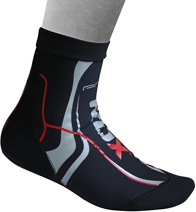 RDX Non Slip Socks with Grip for MMA Fitness Training, Yoga Anti Skid Socks for Pilates, Barre Workout, Stretchable Neoprene Ankle Support for Boxing Martial Arts, Home Sports, Jiu Jitsu, Trampoline