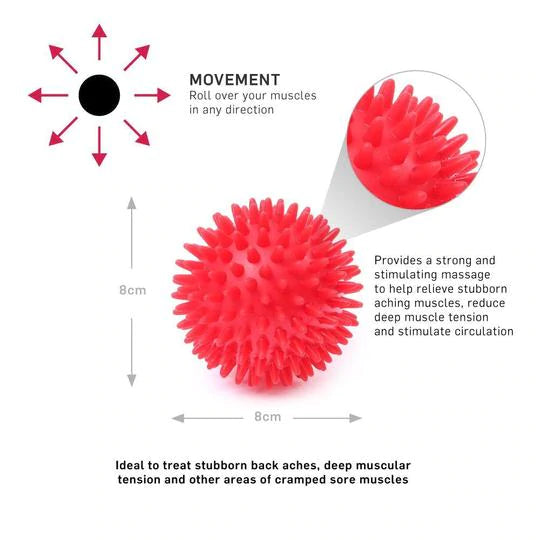 66fit Spiky Massage Balls 8cm X 2pcs