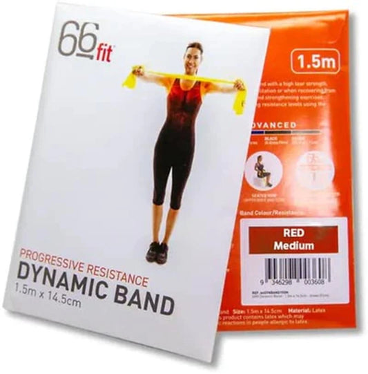 66fit Dynamic Resistance Bands - 1.5m - Gymless