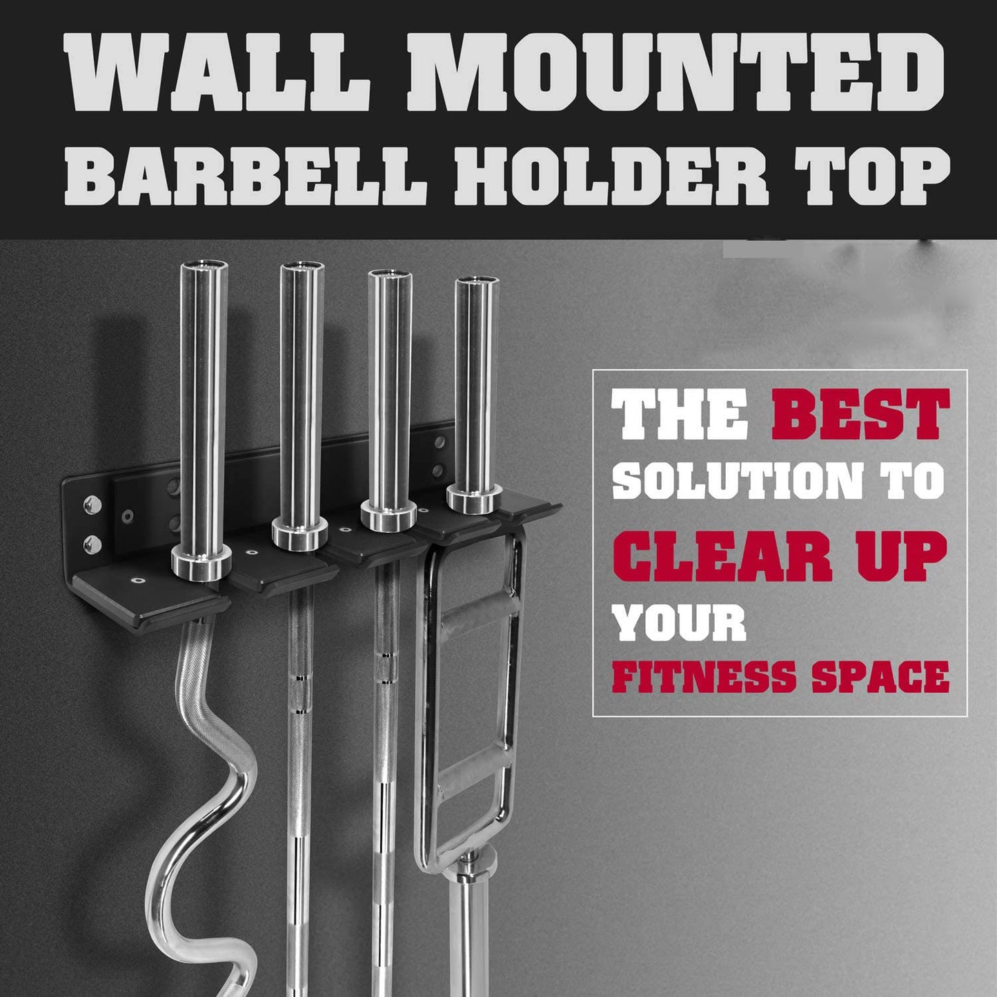 Wall Mounted Barbell Rack Vertical