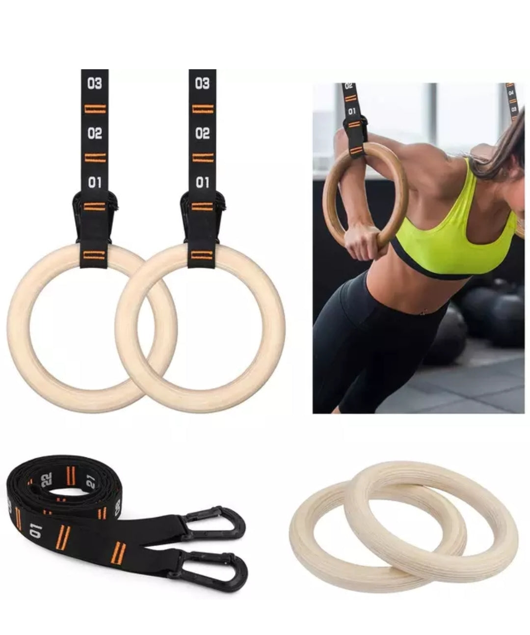 Wooden Gym Rings