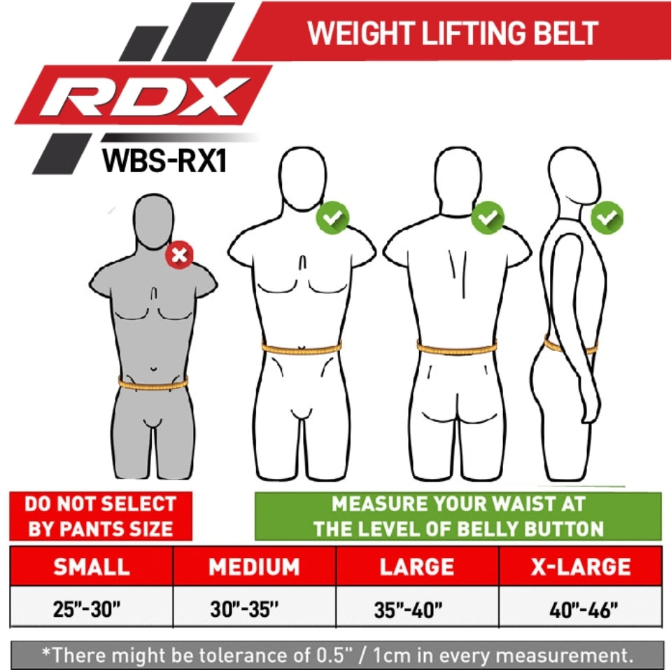 RDX RX1 WEIGHT LIFTING BELT-GREY