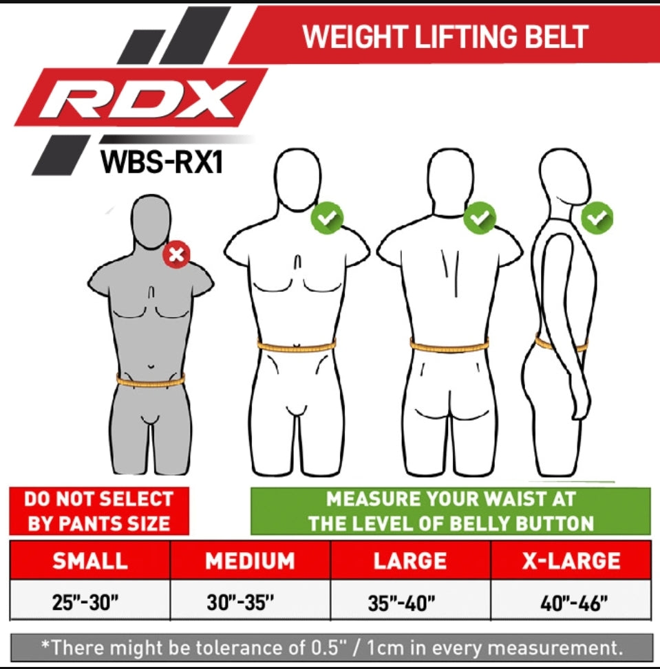 RDX RX1 WEIGHT LIFTING BELT-GREY