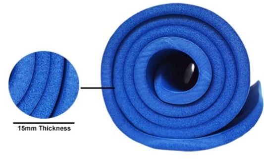 NBR Exercise Mat 100x50x1.5cm - Gymless