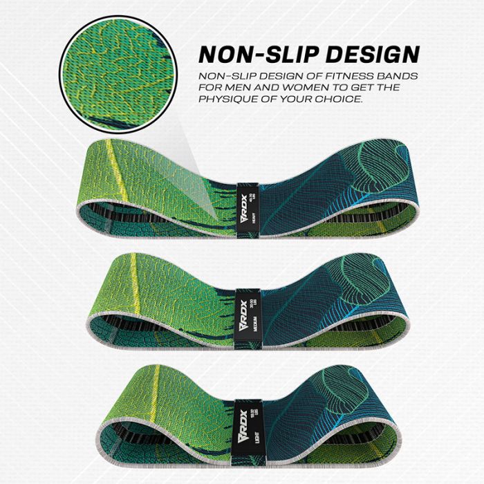 RDX CL HEAVY-DUTY FABRIC RESISTANCE TRAINING BANDS FOR FITNESS