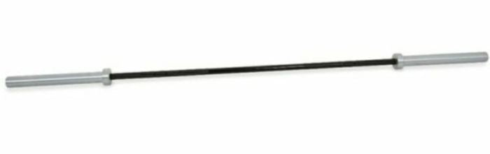 7 ft Olympic Bar Black with Chrome Sleeves