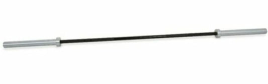 7 ft Olympic Bar Black with Chrome Sleeves - Gymless