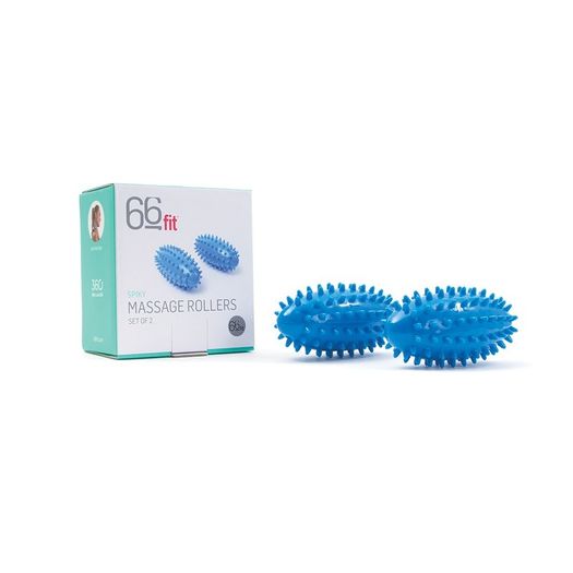 66fit Oval Spiky Massage Rollers - Set Of 2