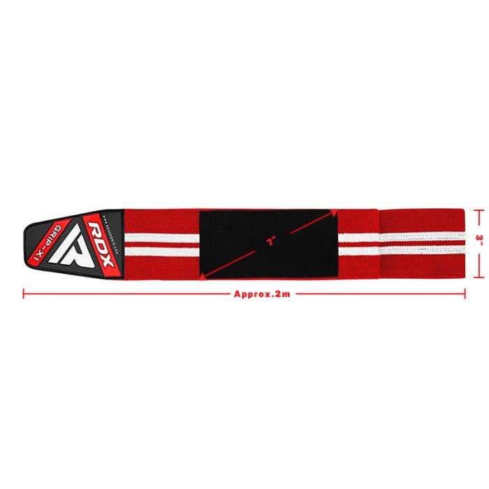 RDX K4 WEIGHTLIFTING KNEE WRAPS RED