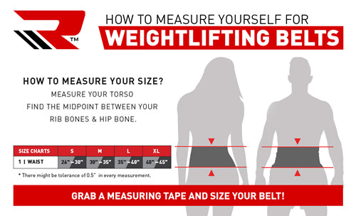 RDX Black Leather Powerlifting Belt Small