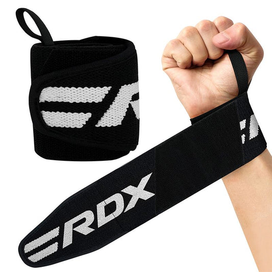 RDX W2 WEIGHT & POWERLIFTING WRIST SUPPORT WRAPS WITH THUMB LOOPS - Gymless