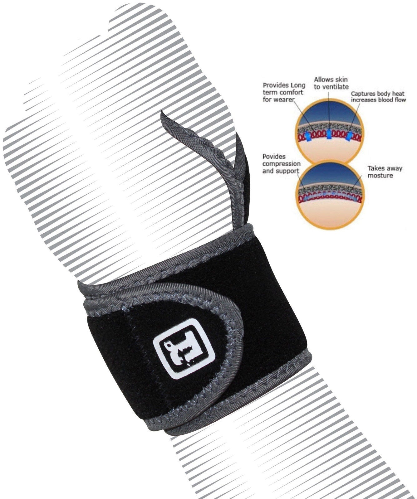 RDX Neoprene Silicon Wrist Thumb Brace Support
